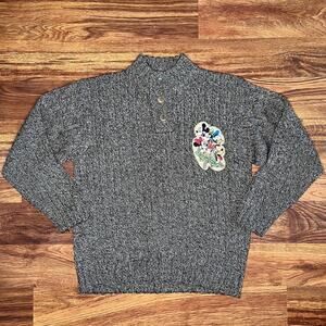 Vintage Mickeys Collection Mickey and Friends 90s Brown Sweater Youth Boys Large